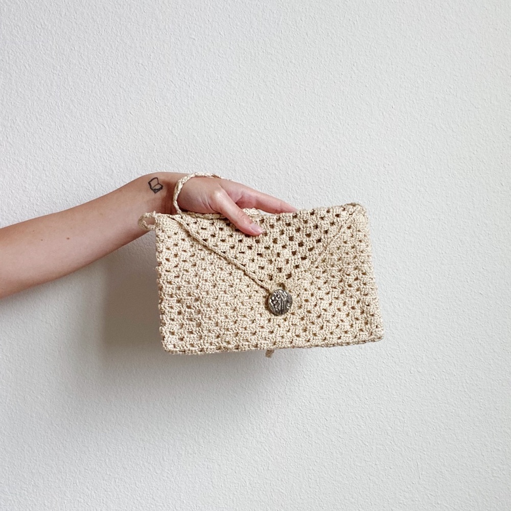 Vintage Mini Knit Crossbody Purse
